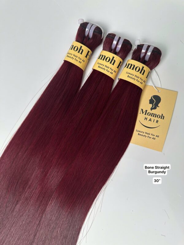 Bone Straight Burgundy 30"